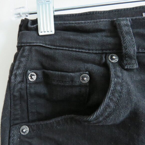 BOYISH Dempsey High Rise Jeans in La Strada Black - Size 24 - Picture 5 of 15